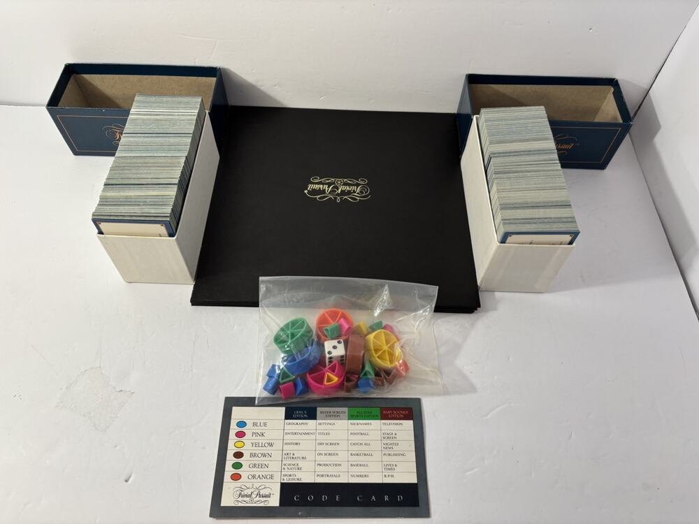Trivial Pursuit Master Game Genius Edition Horn Abbot Vintage Board Game